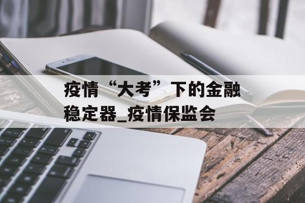 疫情“大考”下的金融稳定器_疫情保监会
